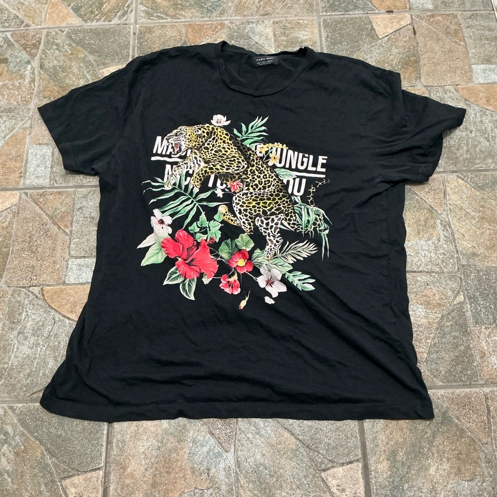 Zara Black Men's T-Shirt